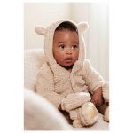 Mănuși din material teddy - Sand - Little Dutch - imagine 3