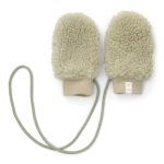 Mănuși din material teddy - Soft Green - Little Dutch - imagine 2