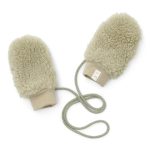 Mănuși din material teddy - Soft Green - Little Dutch