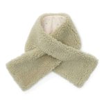 Fular din material teddy - Soft Green - Little Dutch