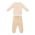 Pijama 2 piese Natural Stripes - Little Dutch