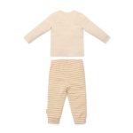 Pijama 2 piese Natural Stripes - Little Dutch - imagine 4