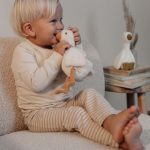 Pijama 2 piese Natural Stripes - Little Dutch - imagine 5