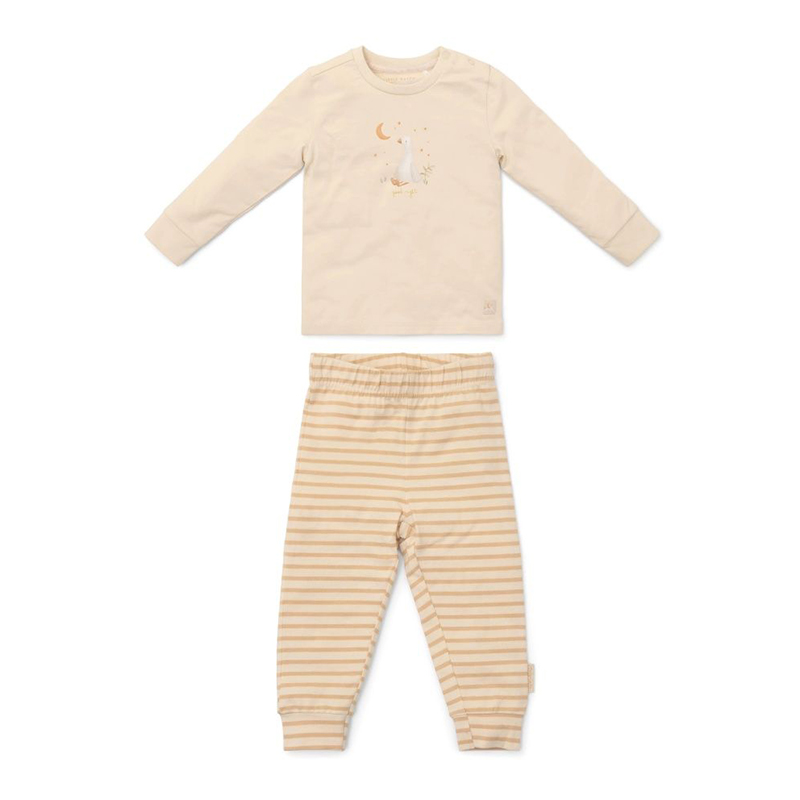8720986878357.jpg Pijama 2 piese Natural Stripes - Little Dutch - imagine 1