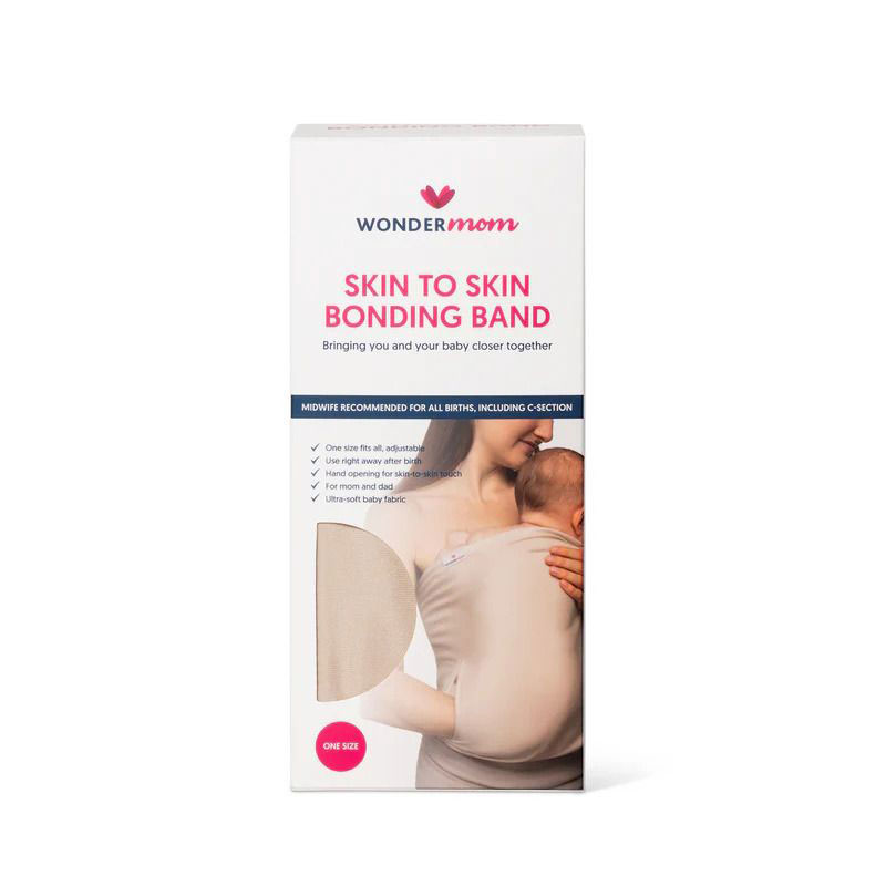 8721008380094.jpg Banda Textila pentru Contact Skin to Skin Wondermom Bej - imagine 1