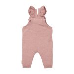 Salopetă pantalon din bumbac organic - Roze - Fairy Garden - Little Dutch - imagine 2