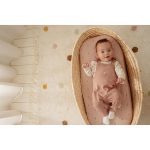 Salopetă pantalon din bumbac organic - Roze - Fairy Garden - Little Dutch - imagine 3