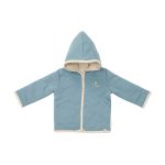 Jachetă reversibilă din bumbac organic - Blue - Forest Friends - Little Dutch