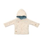 Jachetă reversibilă din bumbac organic - Blue - Forest Friends - Little Dutch - imagine 3