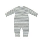 Salopetă din bumbac organic - Blue Stripe - Forest friends - Little Dutch - imagine 2