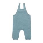 Salopetă pantalon din bumbac organic - Blue - Forest Friends - Little Dutch - imagine 2