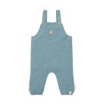 Salopetă pantalon din bumbac organic - Blue - Forest Friends - Little Dutch