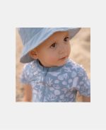 Costum de baie cu mânecă scurtă cu protecție UV 50+ - Sea Life Ocean Blue - Little Dutch - imagine 6