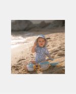 Costum de baie cu mânecă scurtă cu protecție UV 50+ - Sea Life Ocean Blue - Little Dutch - imagine 8