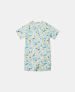 Costum de baie cu mânecă scurtă cu protecție UV 50+ - Seashells Multi-colour - Little Dutch
