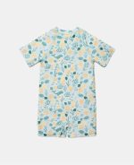 Costum de baie cu mânecă scurtă cu protecție UV 50+ - Seashells Multi-colour - Little Dutch - imagine 3