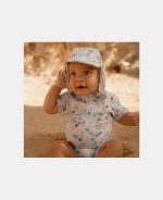 Costum de baie cu mânecă scurtă cu protecție UV 50+ - Seashells Multi-colour - Little Dutch - imagine 6