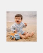 Costum de baie cu mânecă scurtă cu protecție UV 50+ - Seashells Multi-colour - Little Dutch - imagine 7
