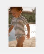 Scutec de înot - Stripes Surf Blue - Little Dutch - imagine 4