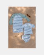 Scutec de înot - Stripes Surf Blue - Little Dutch - imagine 6