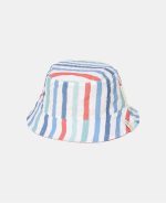 Pălărie de soare reversibilă cu protecție UV 50+ - Stripes Multi Colour - Little Dutch - imagine 3