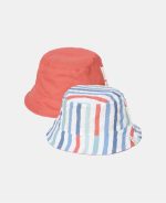 Pălărie de soare reversibilă cu protecție UV 50+ - Stripes Multi Colour - Little Dutch - imagine 4