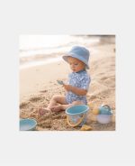 Pălărie de soare reversibilă cu protecție UV 50+ - Sea Life Ocean Blue - Little Dutch - imagine 11