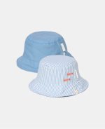 Pălărie de soare reversibilă cu protecție UV 50+ - Sea Life Ocean Blue - Little Dutch - imagine 4