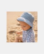 Pălărie de soare reversibilă cu protecție UV 50+ - Sea Life Ocean Blue - Little Dutch - imagine 9