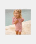 Costum de baie cu mânecă lungă cu protecție UV 50+ - Ocean Treasures Multi - Little Dutch - imagine 4