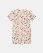 Costum de baie cu mânecă scurtă cu protecție UV 50+ - Sunny Flowers Multi-colours - Little Dutch - imagine 3