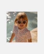 Costum de baie cu mânecă scurtă cu protecție UV 50+ - Sunny Flowers Multi-colours - Little Dutch - imagine 9