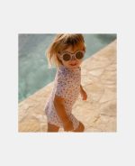 Costum de baie cu mânecă scurtă cu protecție UV 50+ - Sunny Flowers Multi-colours - Little Dutch - imagine 10