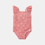 Costum de baie întreg fără mâneci cu protecție UV 50+ - Ocean Treasures Pink - Little Dutch