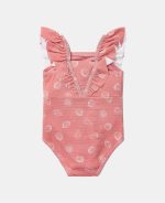 Costum de baie întreg fără mâneci cu protecție UV 50+ - Ocean Treasures Pink - Little Dutch - imagine 3