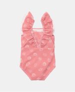 Costum de baie întreg fără mâneci cu protecție UV 50+ - Ocean Treasures Pink - Little Dutch - imagine 5