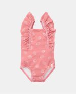Costum de baie întreg fără mâneci cu protecție UV 50+ - Ocean Treasures Pink - Little Dutch - imagine 6