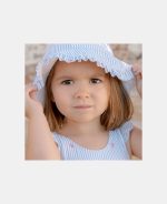 Costum de baie întreg fără mâneci cu protecție UV 50+ - Sunny Flowers Blue - Little Dutch - imagine 6