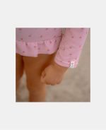 Costum de baie cu mânecă lungă cu protecție UV 50+ - Sunny Flowers Rouge - Little Dutch - imagine 10
