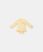Costum de baie cu mânecă lungă cu protecție UV 50+ - Ocean Treasures Yellow - Little Dutch