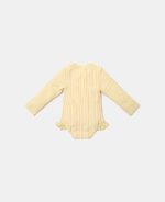 Costum de baie cu mânecă lungă cu protecție UV 50+ - Ocean Treasures Yellow - Little Dutch - imagine 3