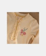 Costum de baie cu mânecă lungă cu protecție UV 50+ - Ocean Treasures Yellow - Little Dutch - imagine 8