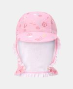 Pălărie de soare cu protecție UV 50+ - Ocean Treasures Multi Pink - Little Dutch - imagine 2