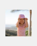 Pălărie de soare cu protecție UV 50+ - Ocean Treasures Multi Pink - Little Dutch - imagine 6