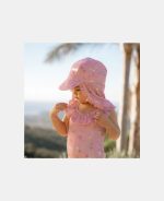 Pălărie de soare cu protecție UV 50+ - Ocean Treasures Multi Pink - Little Dutch - imagine 7