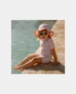 Pălărie de soare cu protecție UV 50+ - Sunny Flowers Multi - Little Dutch - imagine 6