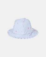 Pălărie de soare cu protecție UV 50+ - Sunny Flowers Blue - Little Dutch - imagine 2