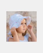 Pălărie de soare cu protecție UV 50+ - Sunny Flowers Blue - Little Dutch - imagine 7