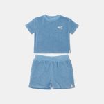 Set cu tricou și pantalon scurt - Ocean Sea Life / Ocean Blue - Little Dutch