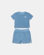 Set cu tricou și pantalon scurt - Ocean Sea Life / Ocean Blue - Little Dutch